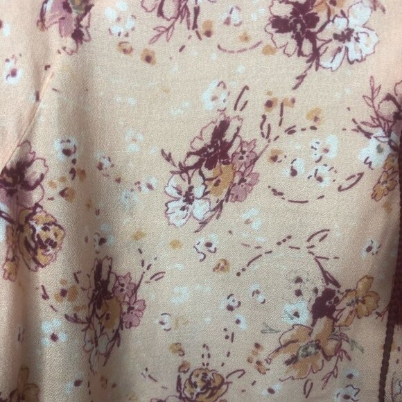 Sanctuary Sunshine Girl Floral Print Lace Up Tunic Top Sz Small Peasant Bohemian - Picture 5 of 10